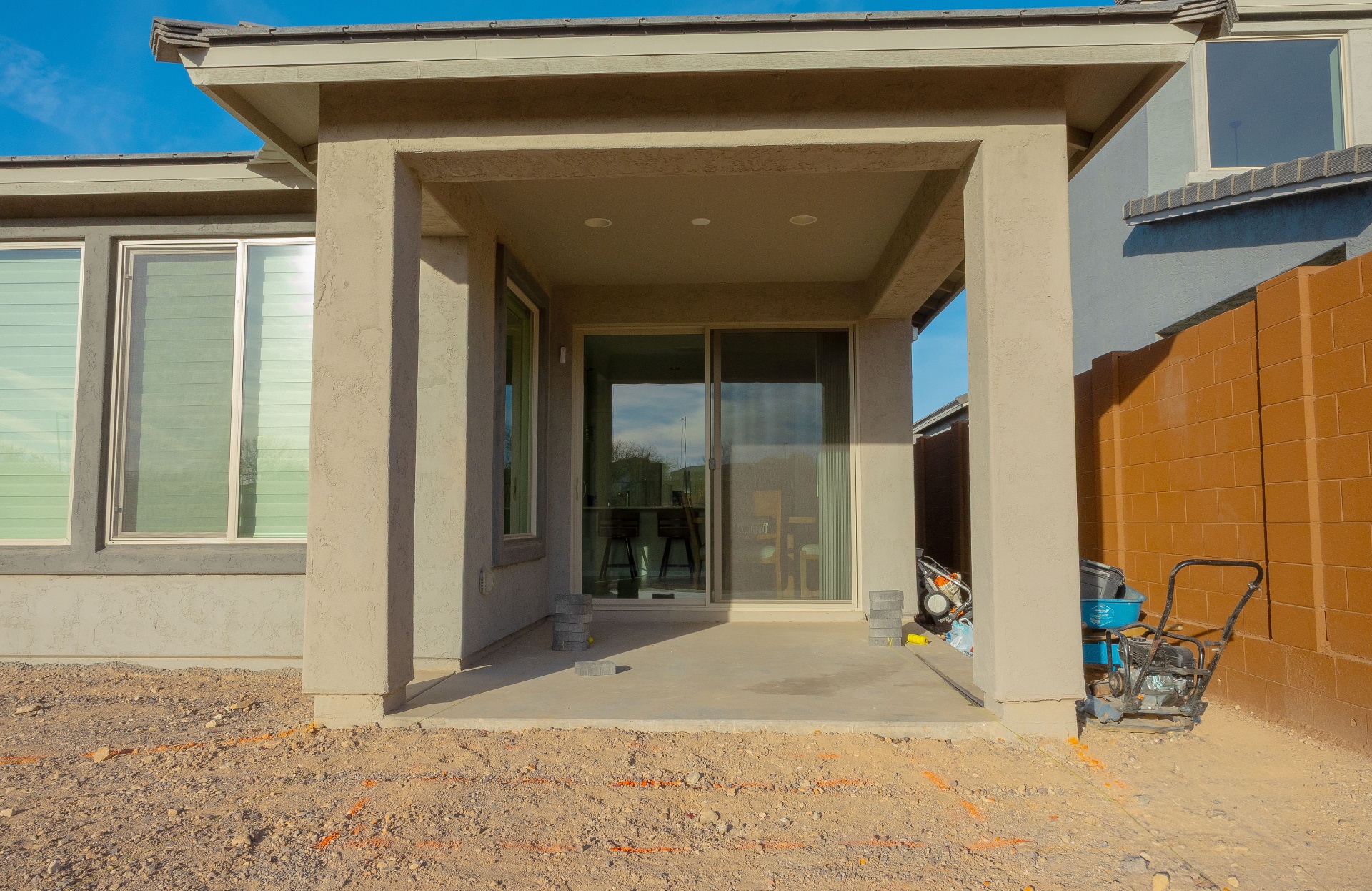 New Build Yard Finish before