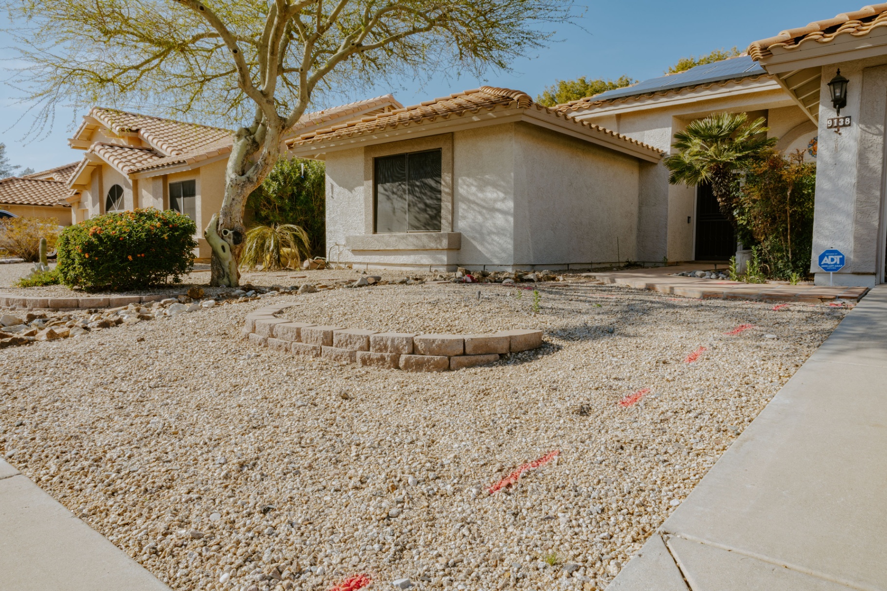 Front Yard Refresh · Turf & Pavers before
